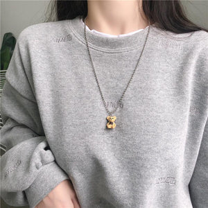 Plush Bear New Year Clavicle Chain Necklace