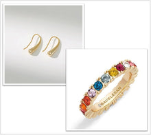 Load image into Gallery viewer, PDPAOLA Luxury Letter Necklace with Free Ring and Earring
