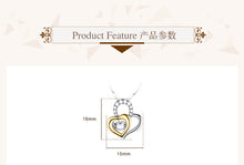 Load image into Gallery viewer, Heart-to-Heart Clavicle Chain 925 Jewelry Set
