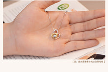 Load image into Gallery viewer, Heart-to-Heart Clavicle Chain 925 Jewelry Set
