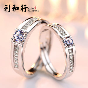 Solid Silver S925 Couple Rings