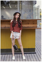 Load image into Gallery viewer, One-size Vertical Stripes Off Shoulder Loose and Thin Skirt
