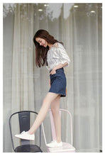 Load image into Gallery viewer, One-size Vertical Stripes Off Shoulder Loose and Thin Skirt
