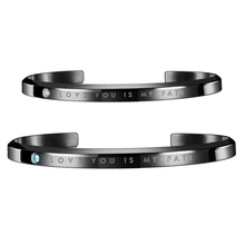 Load image into Gallery viewer, &quot;Love You Is My Fate&quot; Couple Bangle
