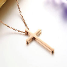 Load image into Gallery viewer, Titanium Cross Necklace
