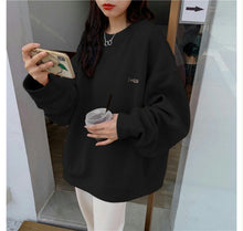 Load image into Gallery viewer, Korean Version Round Neck Loose Tide Sweater
