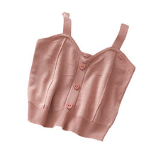Load image into Gallery viewer, Summer Camisole Slim Knit Sweater Shirt
