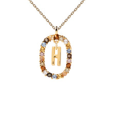 Load image into Gallery viewer, PDPAOLA Luxury Letter Necklace with Free Ring and Earring
