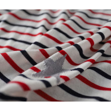 Load image into Gallery viewer, New Star Jacquard Striped Short-sleeved T-shirt
