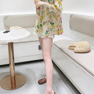 Floral Embroidery Long-sleeved Sunscreen