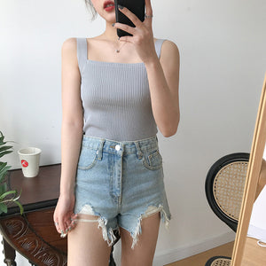 Casual Slim Fit and Thin Elastic Inner Sling Shirt