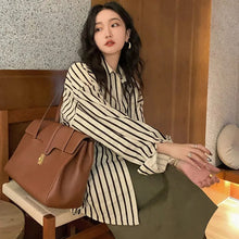 Load image into Gallery viewer, French All-match Long-sleeved Striped Shirt
