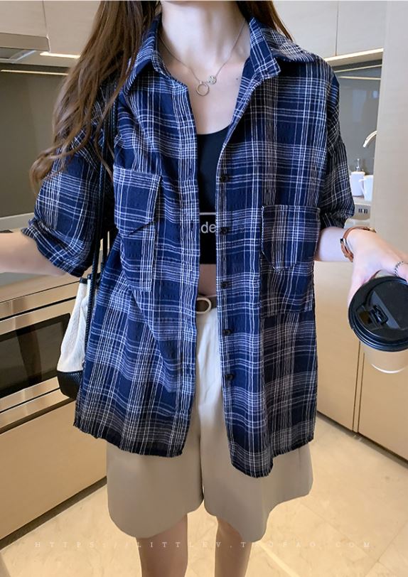 New Fashion Loose Wind Blouse Thin Shirt