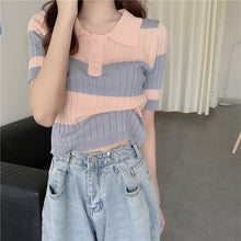 Load image into Gallery viewer, Super Hot Retro Western Style Contrasting Stripe Shirt
