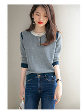 Load image into Gallery viewer, Western Style All-match Round Neck Long-sleeved Sweater

