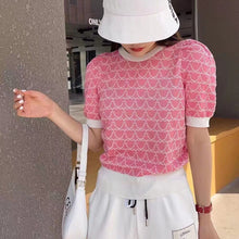 Load image into Gallery viewer, Korean Style Slim Puff-sleeved Sweater Shirt
