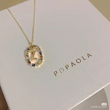 Load image into Gallery viewer, PDPAOLA Luxury Letter Necklace with Free Ring and Earring
