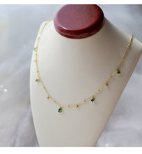 Load image into Gallery viewer, Niche Light Luxury Green Zircon Jewelry Set
