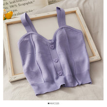 Load image into Gallery viewer, Summer Camisole Slim Knit Sweater Shirt
