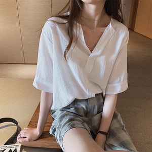 Sense Niche Han Fan Short-sleeved Shirt