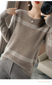 New Cashmere Round Neck Fashion Wool Sweater