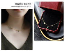 Load image into Gallery viewer, Niche Light Luxury Green Zircon Jewelry Set
