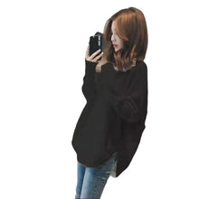 Load image into Gallery viewer, 很仙的慵懒风套头毛衣女2022秋冬新款宽松外穿针织上衣长袖加厚V
