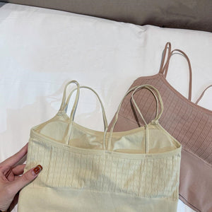 Morandi Detachable Latex Cup Sling Tube Shirt