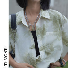 Load image into Gallery viewer, Light Green French Salt Polo Top Shirt

