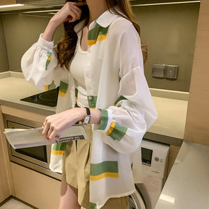 Summer UV Protection Long-sleeved Chiffon Shirt