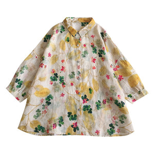 Floral Embroidery Long-sleeved Sunscreen