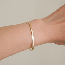 Load image into Gallery viewer, 3MM Flat Snake Chain Bracelet
