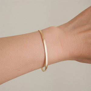 3MM Flat Snake Chain Bracelet