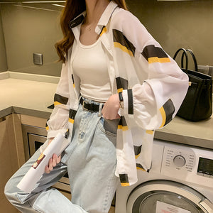Summer UV Protection Long-sleeved Chiffon Shirt