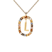 Load image into Gallery viewer, PDPAOLA Luxury Letter Necklace with Free Ring and Earring
