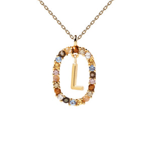 PDPAOLA Luxury Letter Necklace with Free Ring and Earring