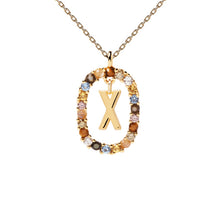 Load image into Gallery viewer, PDPAOLA Luxury Letter Necklace with Free Ring and Earring
