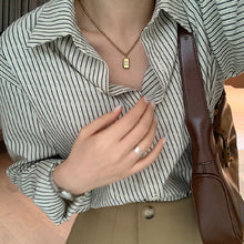 Load image into Gallery viewer, Casual Spring Loose Striped Long Sleeve Shirt
