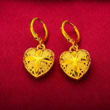Load image into Gallery viewer, Love Flower Gold Plated Jewelry Set
