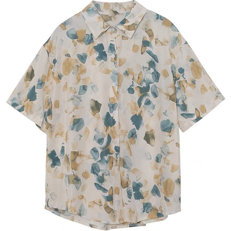 Casual Printed New Style Summer Short-sleeved Shirt