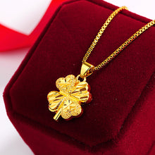 Load image into Gallery viewer, Gold Plated Four-leaf Clover Jewelry Set
