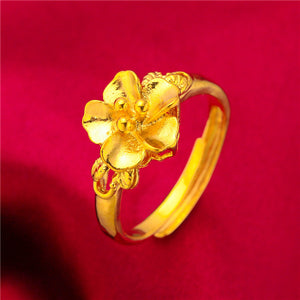 Classic Sand Gold Rings