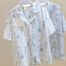 Load image into Gallery viewer, Summer Design V-neck Blouse Chiffon Flower Shirt

