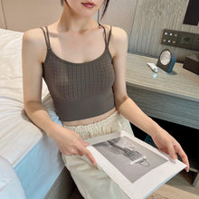 Load image into Gallery viewer, Morandi Detachable Latex Cup Sling Tube Shirt
