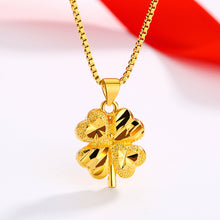 Load image into Gallery viewer, Gold Plated Four-leaf Clover Jewelry Set
