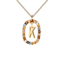 Load image into Gallery viewer, PDPAOLA Luxury Letter Necklace with Free Ring and Earring
