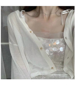 Summer Seaside Thin Sunscreen Silk Cardigan