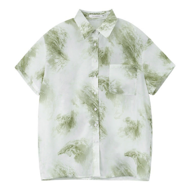 Light Green French Salt Polo Top Shirt