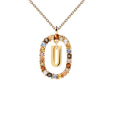Load image into Gallery viewer, PDPAOLA Luxury Letter Necklace with Free Ring and Earring
