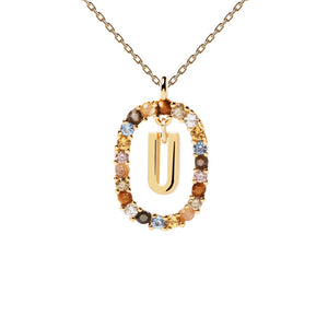PDPAOLA Luxury Letter Necklace with Free Ring and Earring